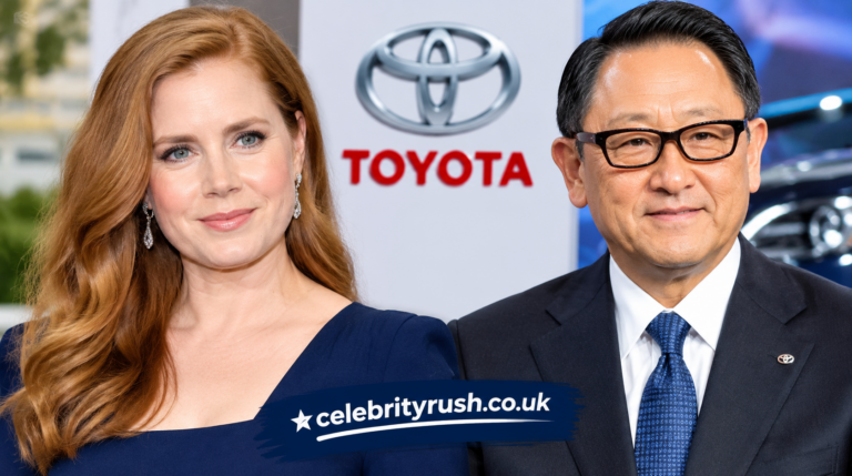 Amy Adams and Akio Toyoda